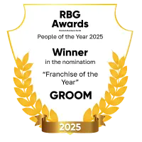 Photo with the award: 'Nomination “Franchise of the Year” – 2025'