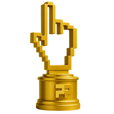 Photo with the award: '1st place in the Runet Rating, in the category “B2C, business for consumers'